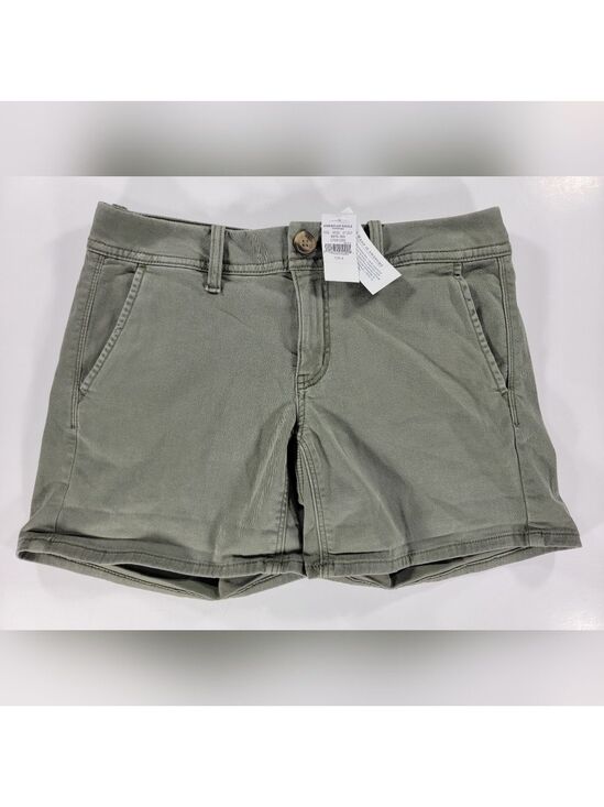 American Eagle Outfitters Pants - NWT American Eagle Midi Low Rise  Green Twill Shorts Women's 4 Super Stretch X